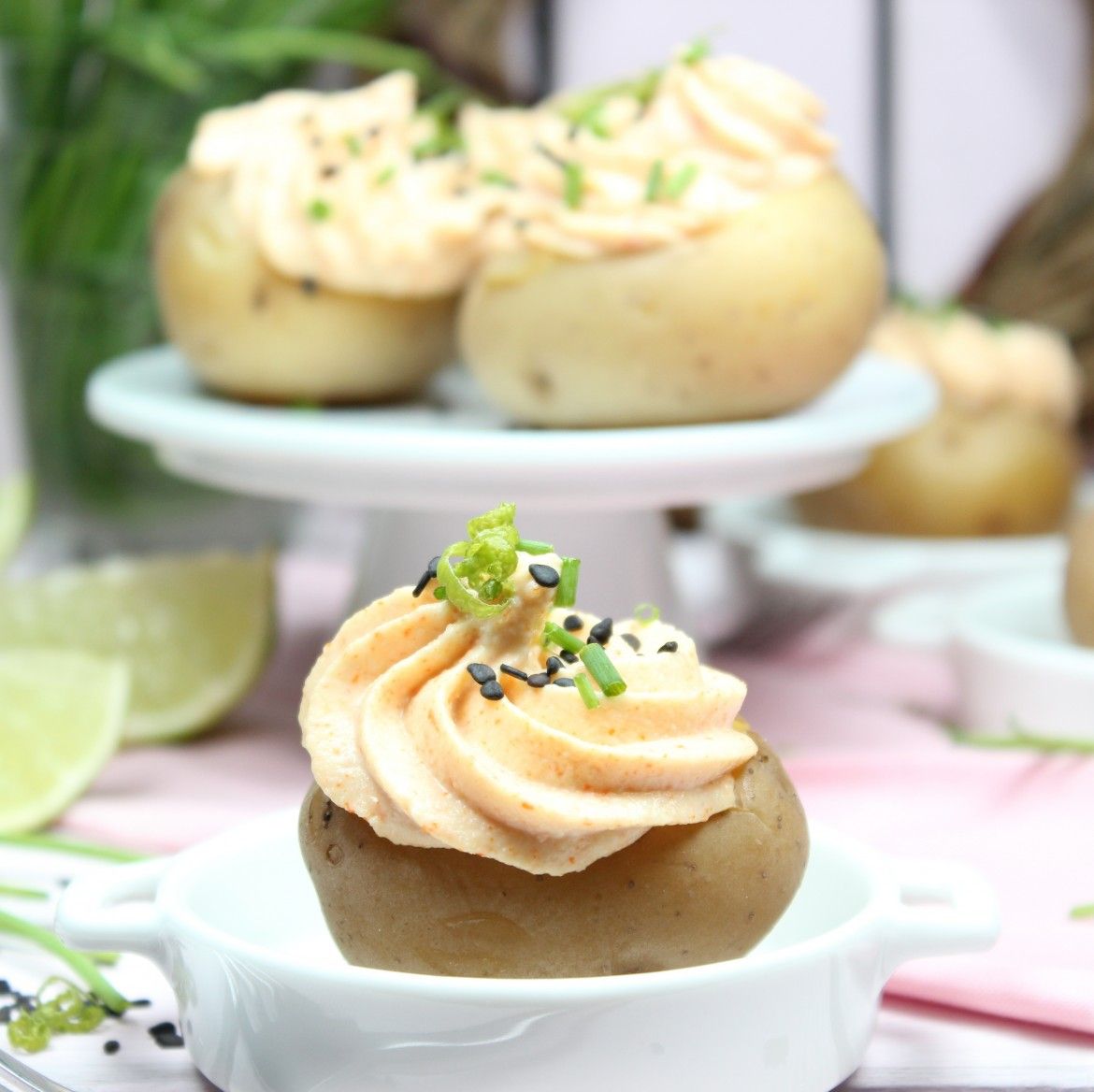 Stuffed Potatoes With crab cream